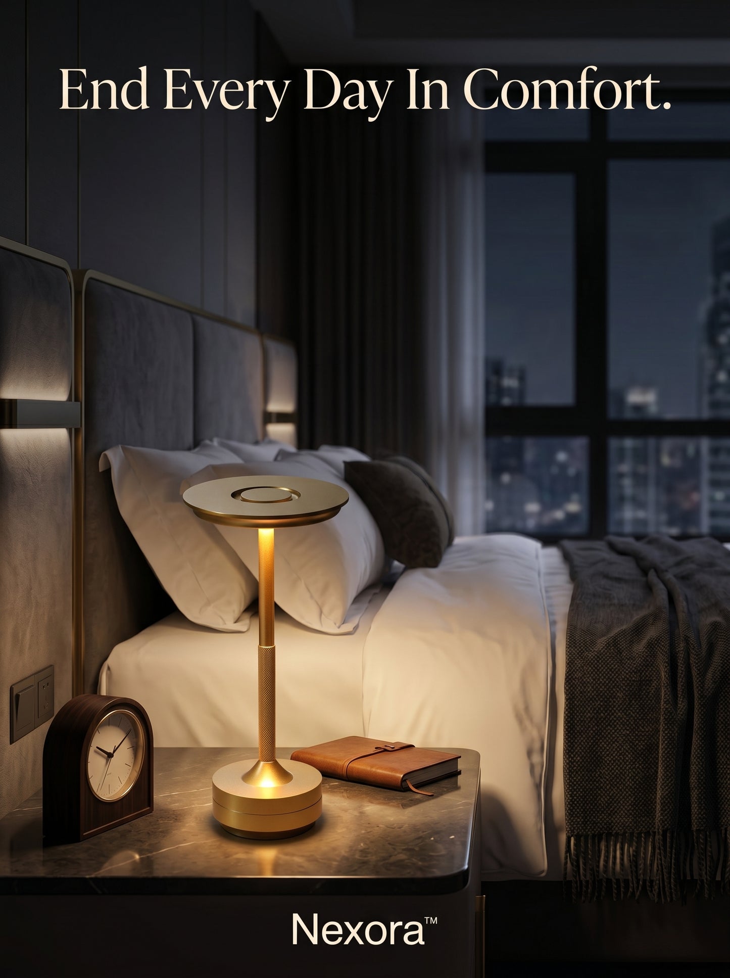 AuraBeam Touch Table Lamp