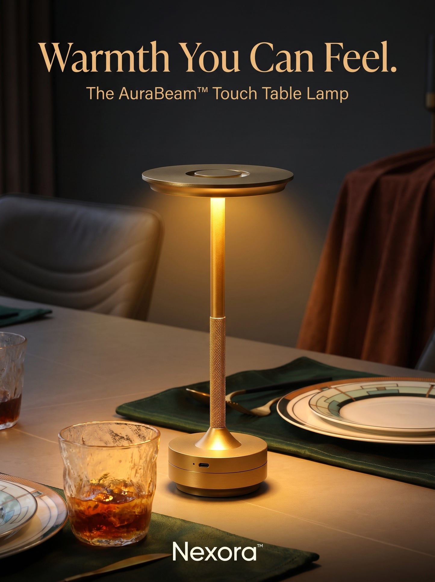 AuraBeam Touch Table Lamp
