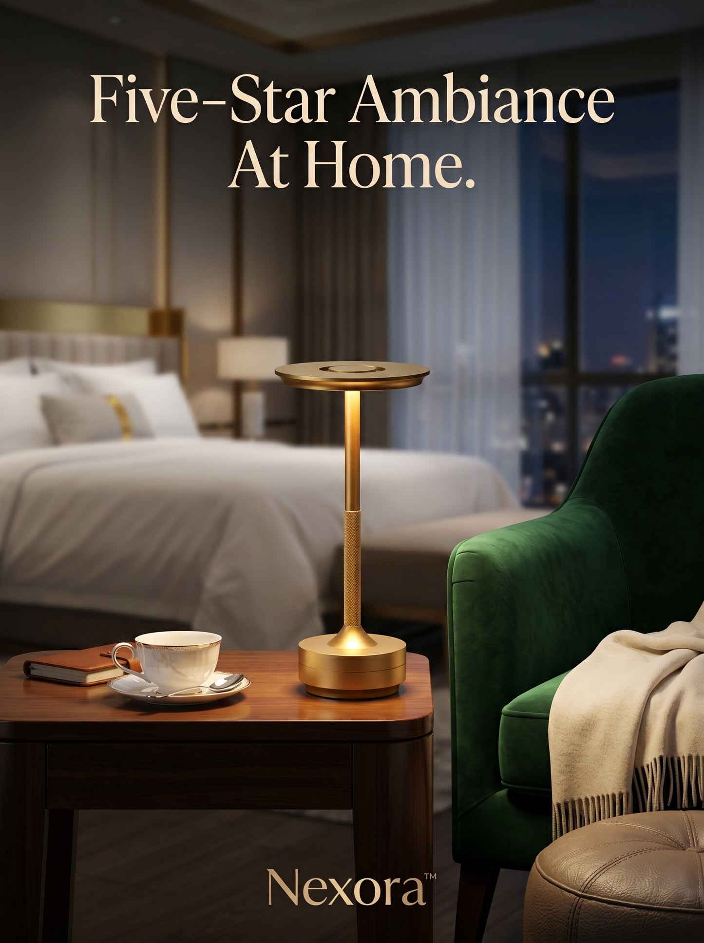 AuraBeam Touch Table Lamp