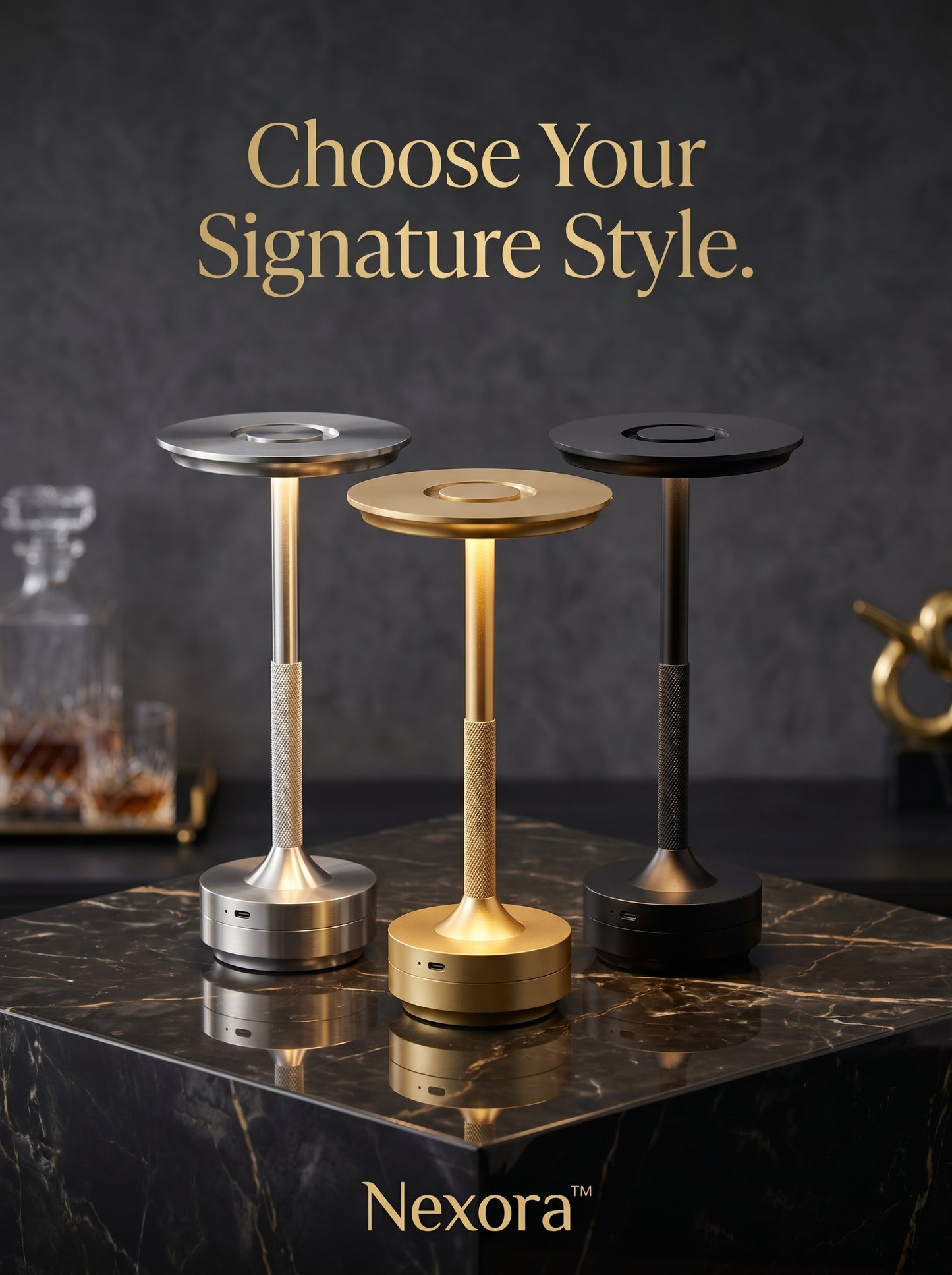 AuraBeam Touch Table Lamp