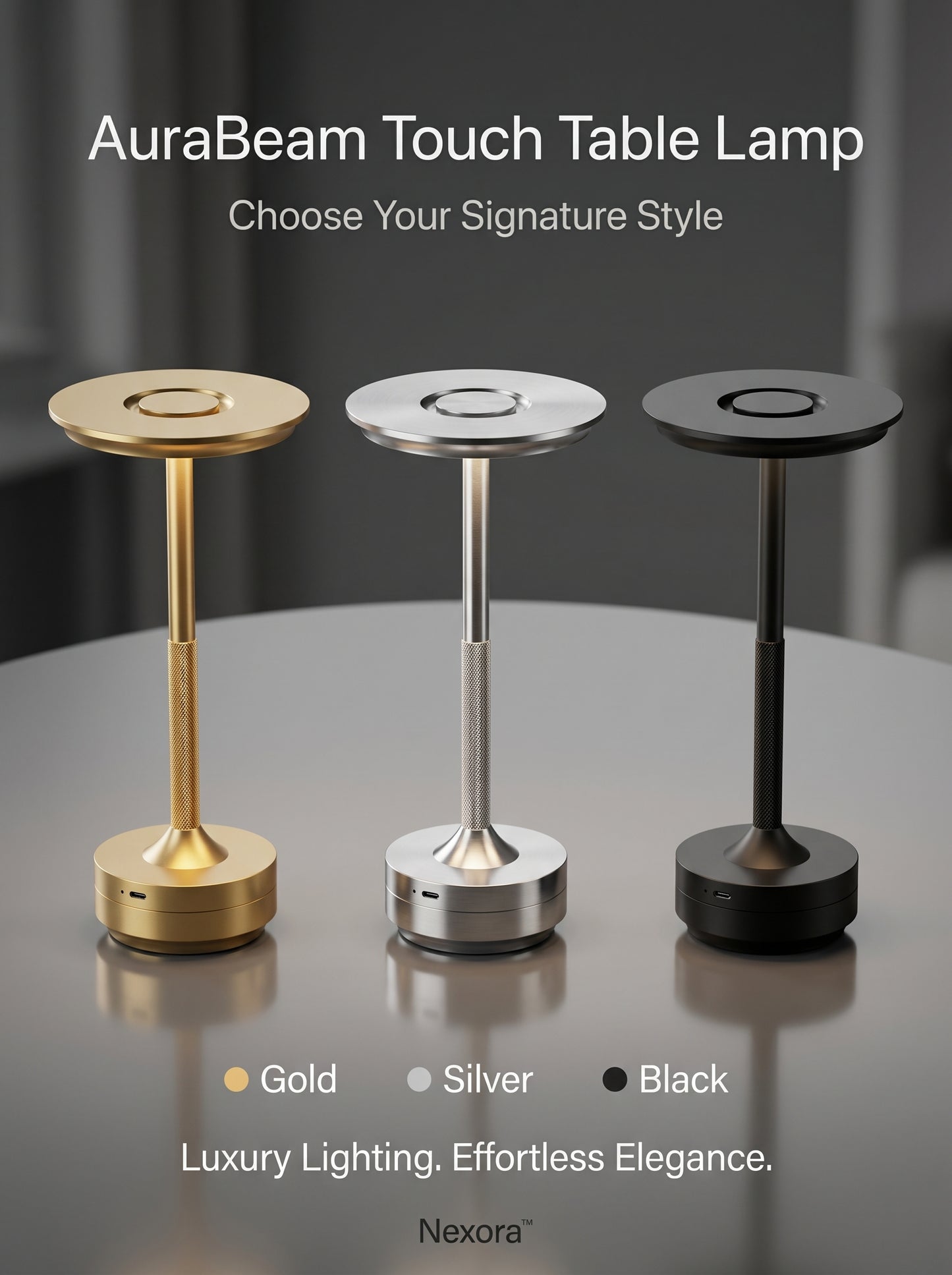 AuraBeam Touch Table Lamp
