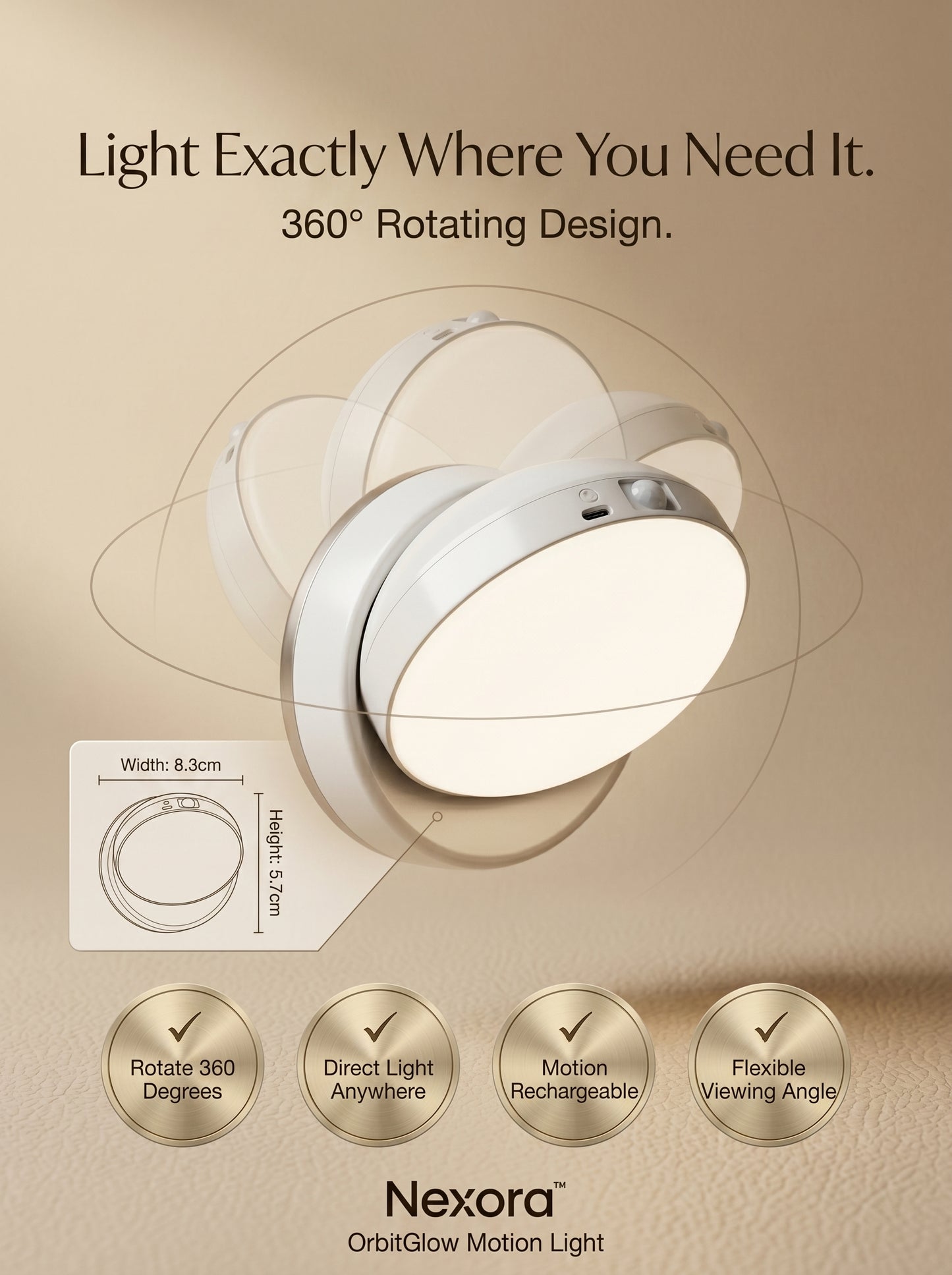 OrbitGlow Motion Light