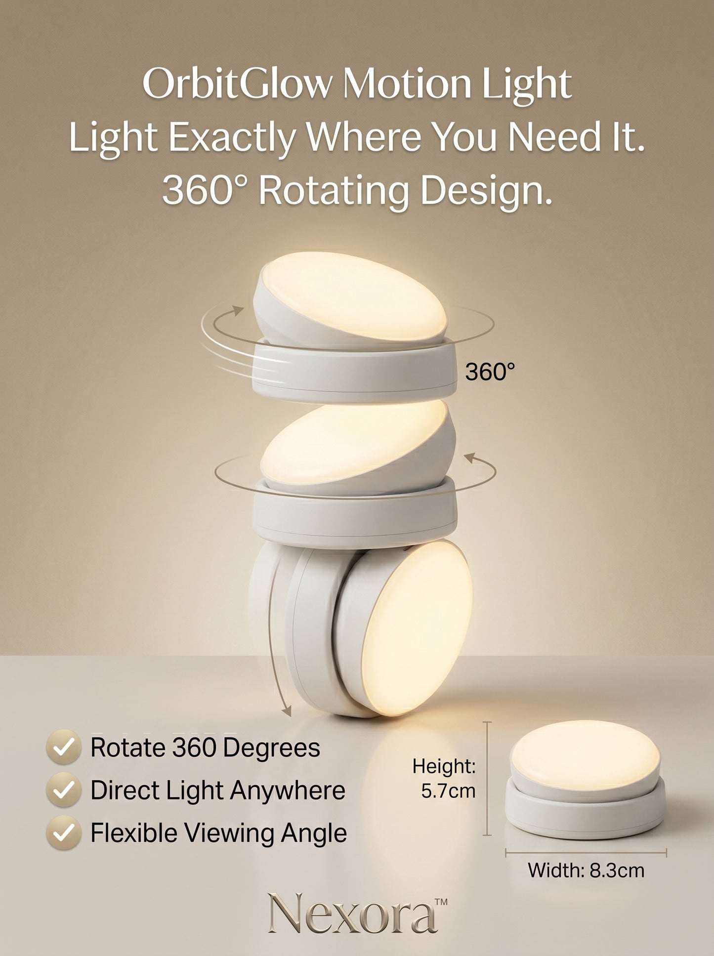 OrbitGlow Motion Light