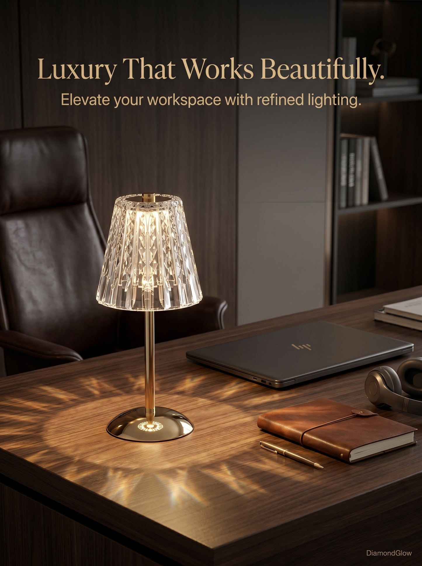 DiamondGlow Touch Lamp