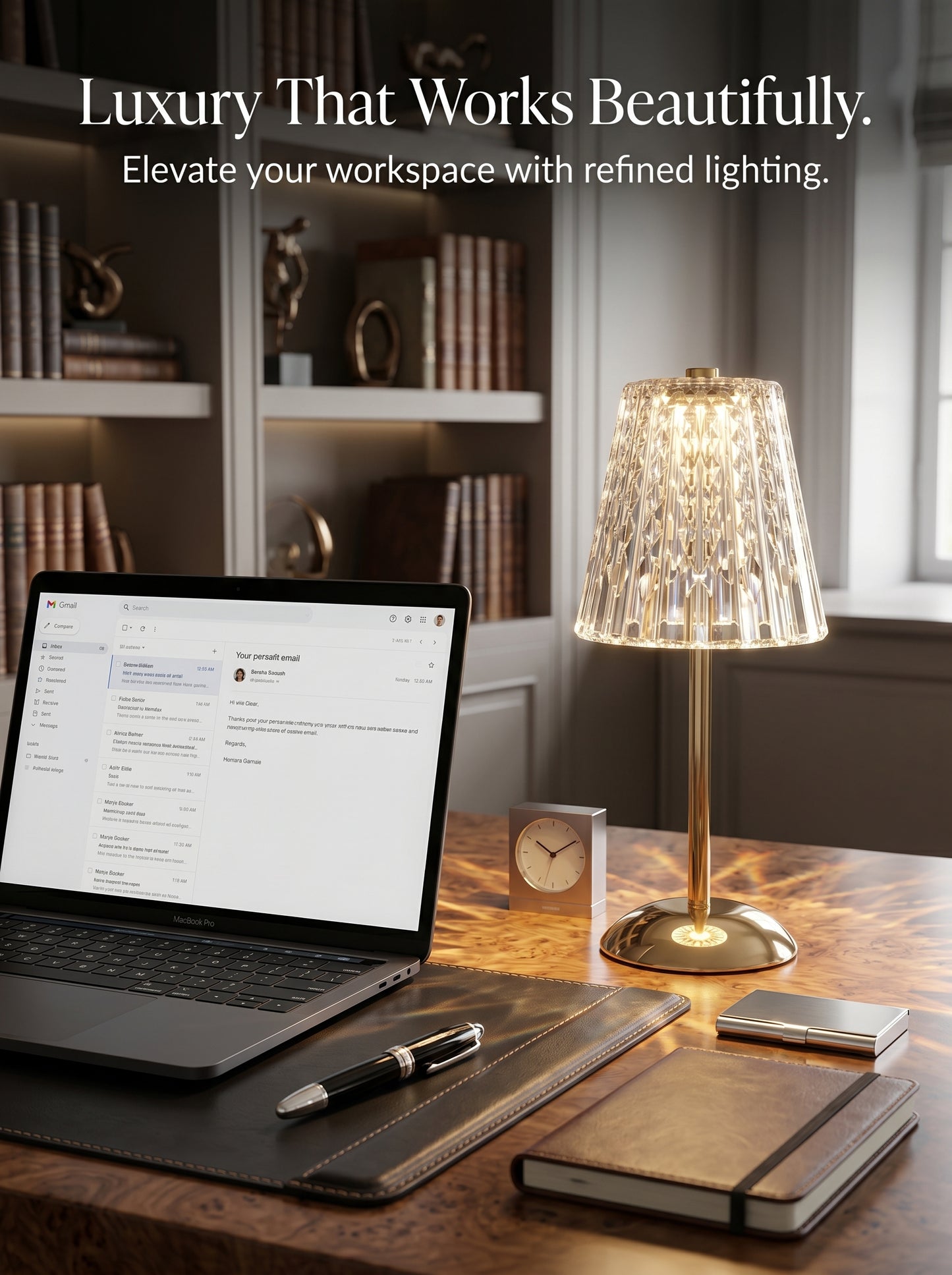 DiamondGlow Touch Lamp