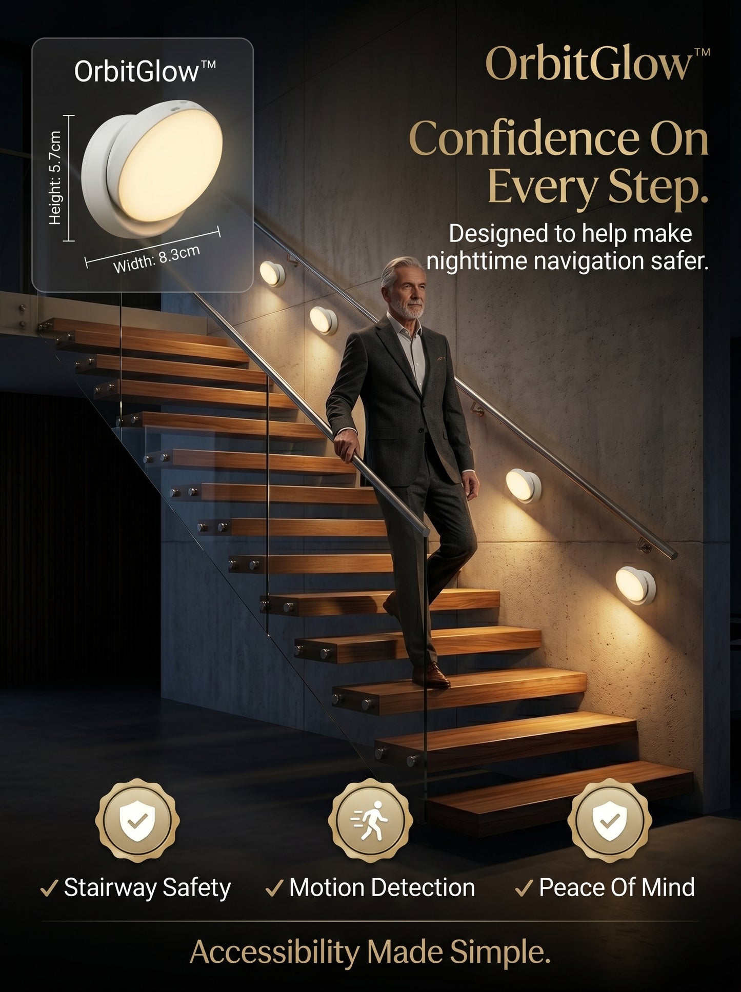 OrbitGlow Motion Light