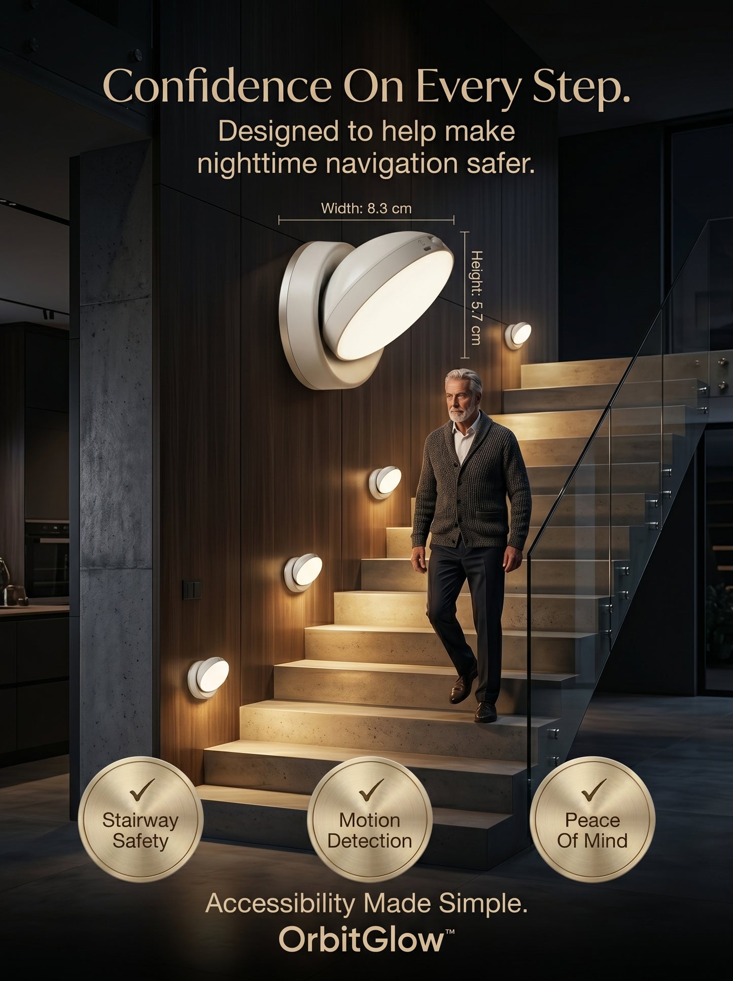 OrbitGlow Motion Light