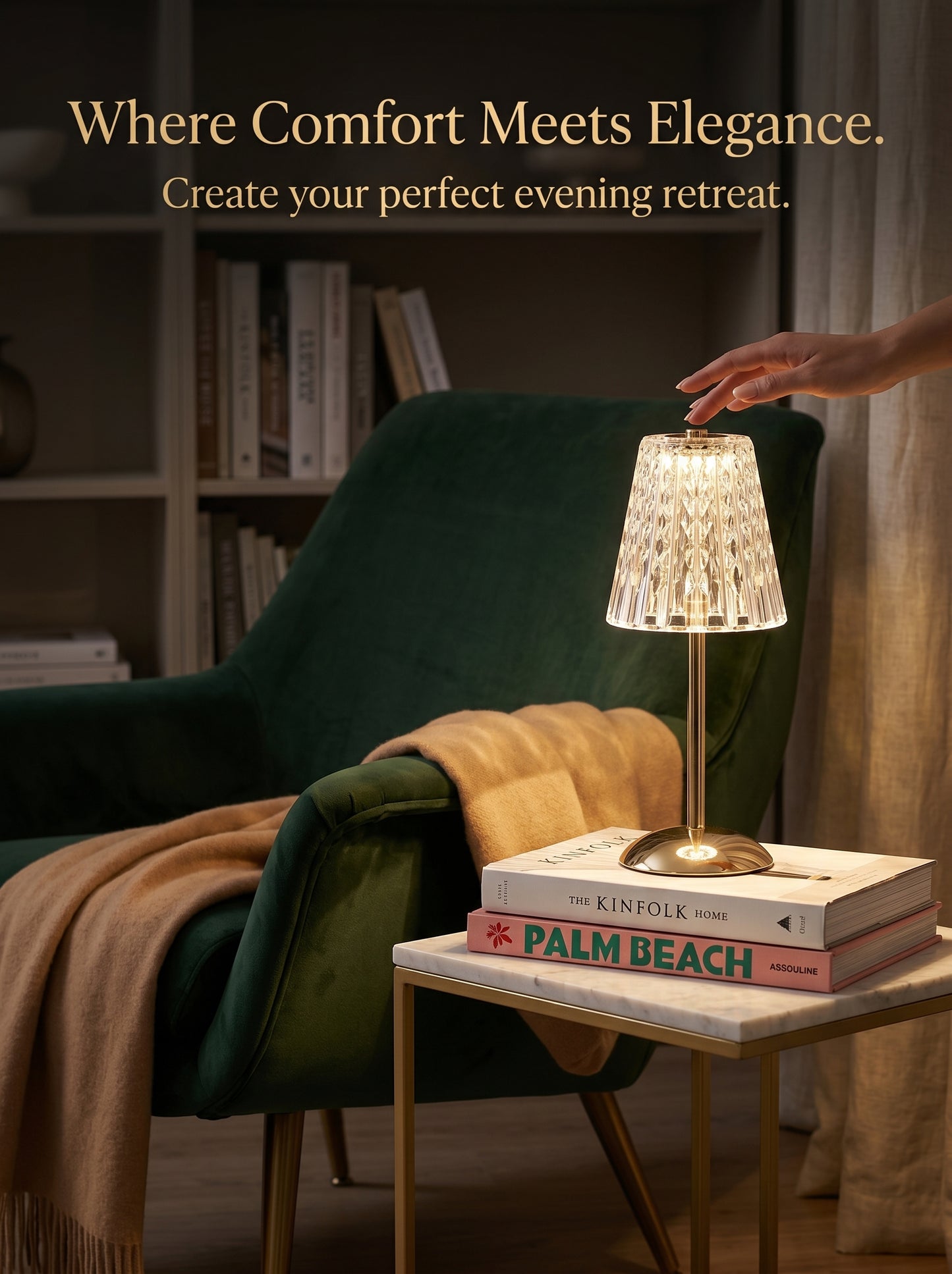 DiamondGlow Touch Lamp